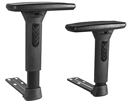 Frassie Height Adjustable Chair Armrest Pair Replacement, Gaming Boss Chair Arms Set (3D)