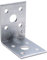 Eckwinkel, 90 mm, verstärkt, Winkelverbinder, robust, aus Stahl, Befestigung in L-Form, 90 x 50 x 50 x 2 mm, Zink-Finish, für Holzschränke, Möbelregalhalterung (10 Stück)