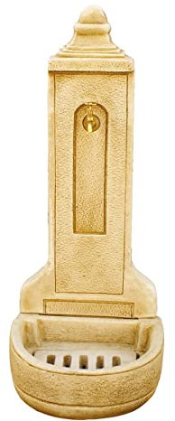 Fontaine de jardin mur en pierre pylône extérieur 45 x 45 x 118 cm.