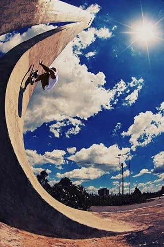 LBMED Leinwand Malerei Bild Coole Skate-Landschaft und Bild für Schlafzimmerdekoration Poster Wandkunst Bilder Und Drucke 19.7x27.6(50x70cm) Kein Rahmen