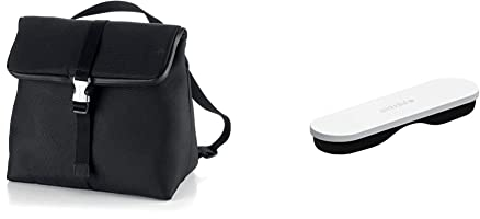 Guzzini Fashion On The Go Borsa Zaino Termico, Poliestere, PVC, polietilenet, Stainless Steel, Nero, 05 & On The Go Posate da Viaggio, Spalvieri & Del Ciotto, 19 x 5.5 x h2 cm, Bianco