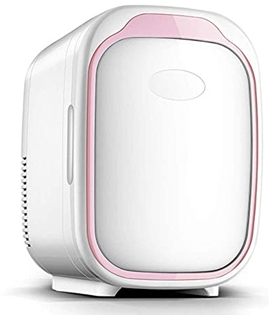 Samnuerly 6L Mini Fridge Makeup Refrigerators Table Top Beauty Fridge Portable Electric Cool Box For Makeup And Skin Care,Homes,Cars,Pink (Pink)