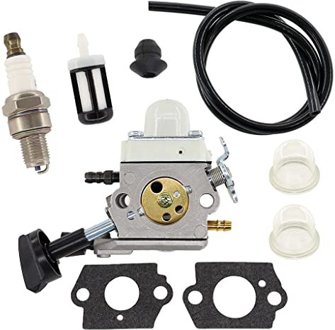 HURI Vergaser mit Dichtung Zündkerze für Stihl BG 56, BG 86, SH 56, SH 86 Laubgebläse Motoren Ersetzt Zama C1M-S260B, 4241 120 0615