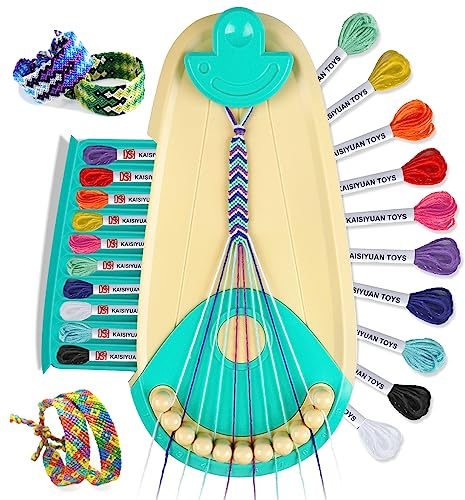 Freundschaftsarmband Selber Machen, Armbänder Basteln Flechtset Knüpf Set für Mädchen 6-12 Jahre, Armbänder Selber Machen, Kreatives Bastelset für Kinder 6 7 8 9 10 11 12 Jahre Geburtstagsgeschenk