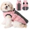 Savlot Wasserdicht Hundemantel Kaltes Wetter Winter Warme Jacke für Kleine Mittlere Große Hunde Hundepullover mit Fleece Gefütterte Reflektierend Welpen Winterweste Haustierbekleidung
