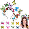 Orgoue Schmetterling Haarreif, Schmetterling Fascinator Fee Stirnband Schmetterlings-Stirnbänder Für Frauen Schmetterling Kopfschmuck Für Karneval