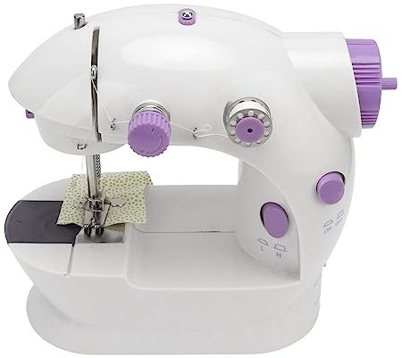 Mini Machine à Coudre, Machine à Coudre électrique Portable de Conception Compacte Facile à Utiliser pour le Bricolage (Prise UE 220V)