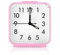 Brifit Silent Alarm Clock, Alarm Clocks Bedside Battery Powered, Analogue Alarm Clock Non Ticking, Table Clock with Luminous Pointer & Large Display, Snooze Night Light Function for Bedroom (Pink)