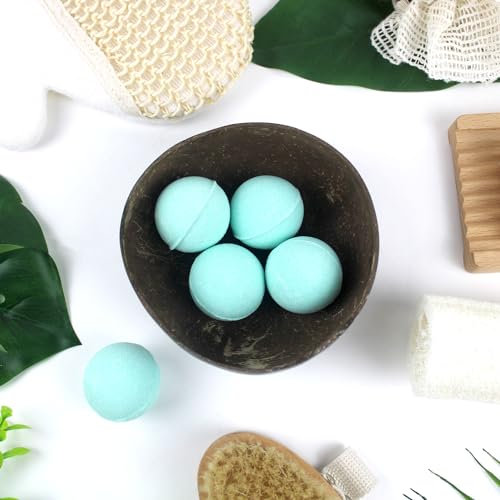 Coffret 5 Bombes de Bain - 5 x 40g - Effet Relaxant, Moment Détente - Senteur Exotique Monoï - Kit Bombe Bain Moussant - Cadeau Femme Original Beauté, Bien Etre - French Tendance