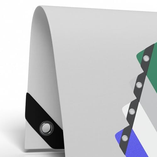 Allzweck-Abdeckplane 8,0x10m - 180g/m² Weiß UV-resistent, wasserfest, PE/PVC, reißfest, für Außen & Innen, mit Alu-Ösen