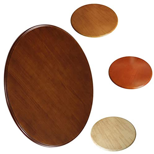 CUNTO Kunyun Rundes drehbares Tablett aus Holz, Esstisch, Drehteller, Lazy Susan, drehbare Servierplatte, Tischplatte, drehbare Platte, glattes, um 360° drehbares Serviertablett, 70–90 cm