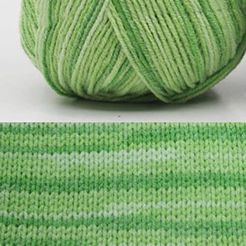 Garn, Garn zum Häkeln, Milchbaumwollgarn for Handstricken, weich, 3-fädig, 50 g, 120 m, Spitzenstrickgarn, Handarbeitsgarn for Stricken und Häkeln(3)