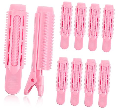 FRCOLOR 20 Lockenstab Wurzelclips Für Lockiges Haarvolumen Gießen Koreanische Haare Bang Lockenwickler Lockenwickler Lockenklammern Für Haare Vorhang Rolle Rosa