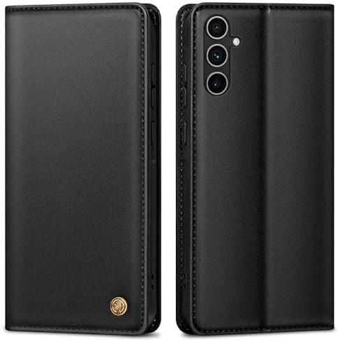 AIMOYU Handyhülle für Samsung Galaxy A54 5G Hülle,Premium Lederhülle Schutzhülle Tasche für Samsung A54 Hülle Wallet Kartenfach StandfunktionFlip Case für Galaxy A54 5G Klappbar,Schwarz