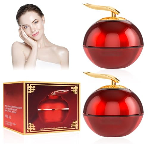 Horuili® Retinol Placenta Dragon Blood Cream, Pro Drachenblut-Gesichtscreme, Drachenblut-Balsam, Spendet Feuchtigkeit und hellt den Teint auf, Verbessert trockene und raue Haut (02, 2 Stück)