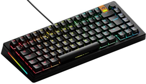 Glorious Gaming GMMK 3 Rapid Trigger Keyboard, Hall Effect, 8K Polling, MX Mechanical & Magnetic Switches, Hotswappable TKL 75%, Modular Gasket System, Doubleshot PBT keycaps, UK QWERTY - Black