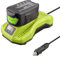 BTRUI Rapid Car Charger for Ryobi Battery 12V-18V use on Car, Compatible with One+ Lithium NiCad NiMh Battery P117 P108 P189 P197 P103 P190 PBP002 PBP005, 12V-24V Input