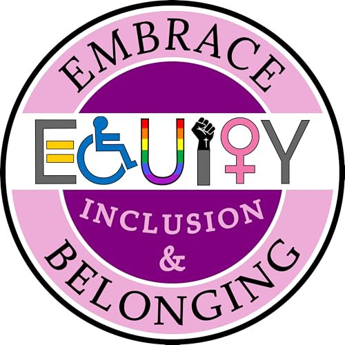 Embrace Equity Autoaufkleber – Diversity Inclusion Belonging for All Vinyl-Aufkleber 3 x 3 Auto LGBT LGBTQ LGBTQIA Equal Pay Equality Trans Bi Gay Pride Female BLM + Better Than Magnets Sticks