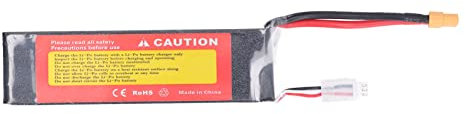 Batterie Lipo RC 4000 mAh 7,4 V - Performance stable pour voitures radiocommandées, bateaux, hélicoptères avec décharge de 60 °C et 2S connecteurs XT60, convient pour quadricoptère de course QAV250