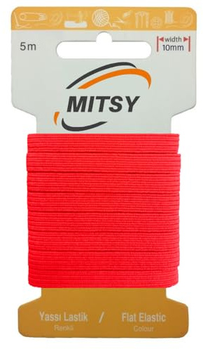 MITSY Reißfeste Gummiband Flachgummi zum Nähen Breit 10 mm 5 m Neonpink | Gummibänder, Elastisch & Reißfest, Gummilitze für Handarbeit, Hosengummi, Basteln & DIY, Langlebig & Formstabil
