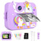 Camara Fotos Infantil Instantánea,GuKKK 12MP selfi Camara instanea,1080P 2,4''HD Video Camara Fotos Infantil para niños con Tarjeta SD de 32GB,Regalos comunion niñas de 3 a 12 años Cumpleaños (morado)