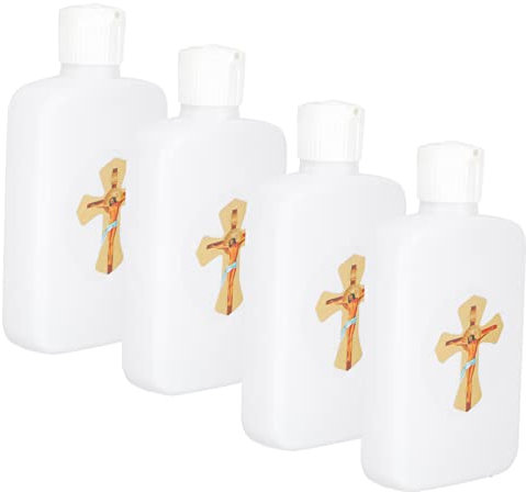 TOPBATHY 6er-pack Dekorative Leere Weihwasserflaschen Nachfüllbare Christliche Religiöse Wasserbehälter Elegantes Design