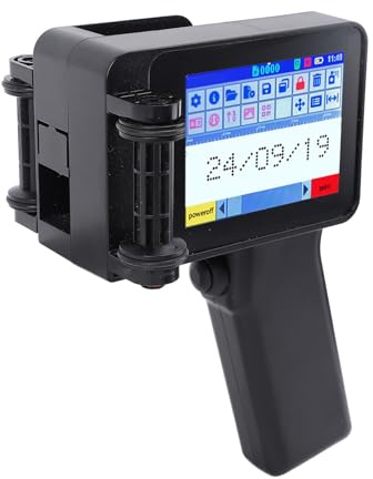 FTVOGUE Mini Handheld Inkjet -Druckerpistole Tragbar mit HD LED 4.3in Touchscreen N6 ohne Patrone 12,7 Mm für QR -Code -Barcode