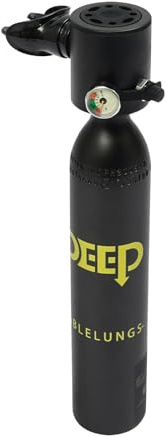 KKVUIIFF Mini botella de buceo de 0,5 l, botella de oxígeno (negro)