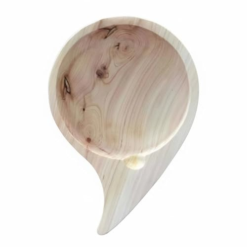 HuadaXtai Louche en Bois Louche Cuillère Écumoire Ustensile en Cèdre Massif Poli à la Main Poignée Confortable Antidérapante Robuste et Adaptée au Salle de Bain Cuisine, Cypress Finished No6