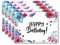 5 Geburtstagskarten Blumen Aquarell, Postkarten Geburtstag, Happy Birthday Geburtstag Postkarten Set