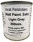 1 x 250ml Satin Light Grey Heat Resistant Wall Paint. Wood Burner Stove Alcove. Brick, concrete, plaster, cement board, rendering, metal, timber etc.
