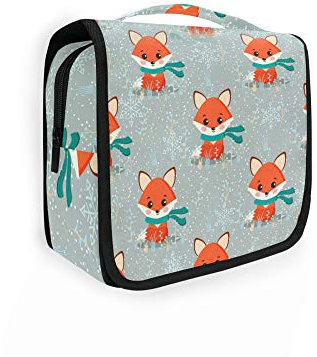 RELEESSS Trousse de toilette à suspendre en forme de renard