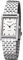 REGENT - Orologio da donna al quarzo con cinturino in acciaio inox e fibbia deployante, cassa piatta in acciaio inox, diametro 22 mm, numeri romani, argento