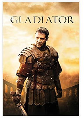 Filmposter Classic Action Adventure Gladiator, 2 Leinwand-Poster, Wandkunst, Dekoration, Gemälde, für Wohnzimmer, Schlafzimmer, Dekoration, ungerahmt: 30 x 45 cm
