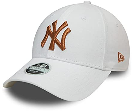 New Era New York Yankees Metallic Logo White 9Forty Adjustable Women Cap