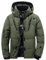 POOPFIY Winter Warme Männer Jacke Mantel Weiße Ente Daunen Parka Dicker Kugelständer Dick Hut Hohe Qualität Mantel Down Jacke Männer,Grün,XXL