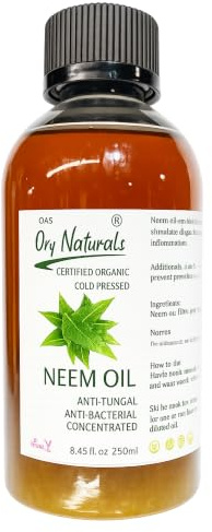 OA3 Neem Oil 250ml | Cold Pressed Pure Neem Oil for Plants, Garden, Hair, Skin & Body | Natural Carrier Oil for Massage & Beauty Care