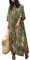 Bsubseach Women Kaftan Dresses Half Sleeve Plus Size Bathing Suit Cover Ups Tie Dye Caftan Dresses Light Army Green