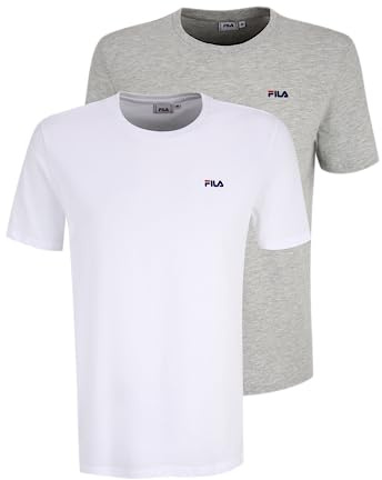 Brod Tee/Double Pack-Bright White-Light Grey Melange-M