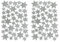 Oblique Unique 86 Sterne Sticker Silber – Glänzende Stern Aufkleber für Weihnachten, Basteln, Geschenkverpackung, Karten und Deko – Selbstklebend, 3 Größen