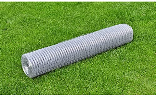 INLIFE Maschendraht 4-Eck Drahtgitter Volierendraht 1mx10m, 0,75 mm dick,3.7kg,140427
