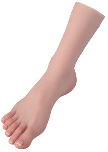 Lebensechtes Silikon-Modell für weibliche Füße, weiche Schaufensterpuppenfüße, ohne Knochen (linke Fußfarbe 1)