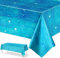 Ozean Welle Party Tischdecke,Blau Ozean Tischdecke Wassertischabdeckung Einweg Plastik Tischdecke unter dem Meer Dekorationen für Strand Pool Geburtstag Party Dekorationen 137 x 274cm