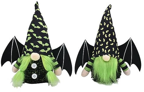 EBbels 2 Stück Halloween Deko Wichtel, Halloween Zwerg Plüschpuppe, Gesichtslose Puppe Elfe Spielzeug Schwedische Zwerg Plüsch Dekorationen Für Thanksgiving, Halloween (2)