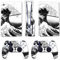 BelugaDesign Space Astronaut Skin PS5 | Galaxy Moon Spaceship Anime Cartoon | Vinyl Cover Wrap Aufkleber Komplettes Set Konsole Controller | Kompatibel mit Sony PlayStation 5 (PS5 Slim Disc, Schwarz