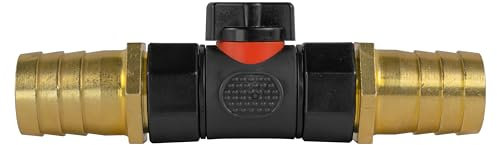 Garden Pond Flow Control Valve for1 (25mm) Corrugated Pond Hose/Filter Pipe/Fountain and Waterfall tubing,Solid Brass hosetails