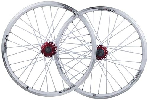 ZECHAO 20-Zoll-Mountainbike-Wheelset, Schnellfreisetzungs-V-Brems-Scheibe Bremshybrid 32 Loch Doppelwand Mountain Rand 8 9 10 Geschwindigkeit