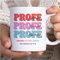 Transparent Gift Taza Personalizada con Texto Profe Colores. Regalos Originales para Profesores y Profesoras. Tazas Personalizadas para Regalar de Cerámica Desayuno. Regalos Personalizados para Profes
