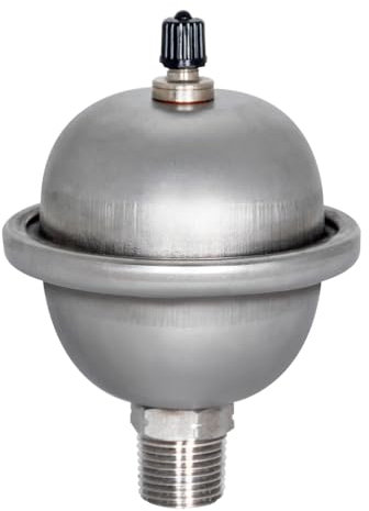 Eastman 2-Gallon Mini Thermal Expansion Tank, Stainless Steel Hammer Arrestor with 1/2 Inch Threaded Connection, 60008
