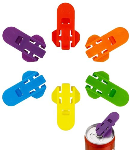 6 Stück Dosenverschluss Getränkedosen, Bunt Getränkedosenöffner, Dosenöffner Zum Öffnen Von Getränken, Dosen Verschluss Einfacher Manueller Dosenöffner Für Cola, Soda, Bier, Getränke.